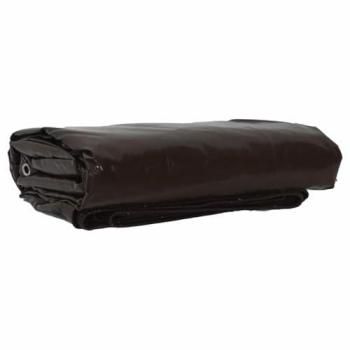 PVC‑Coated Brown Canvas Tarp, 650 g/m², 3 m × 3 m
