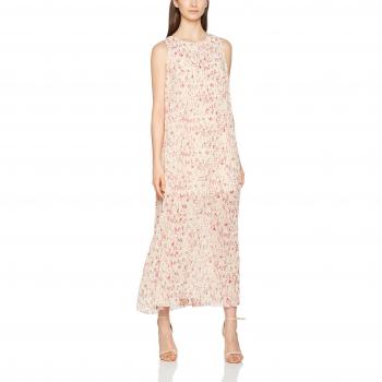 ONLY Onlissi Plisse Dress Long Wvn, Vestido de Fiesta para Mujer, Blanco