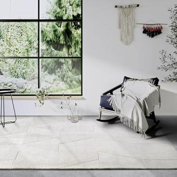 Wollteppich Ursule von Villeroy & Boch, rechteckig, 280 x 190 cm, Handgewebt, Wolle, Natur, Boho