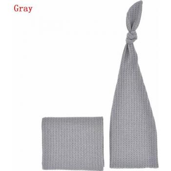 Infant Sleepy Knit Cap and Wrap Set for Newborn Photography