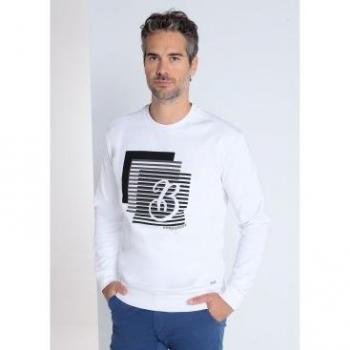 Bendorff Casual Hoodie de Algodón Mensaje Blanco