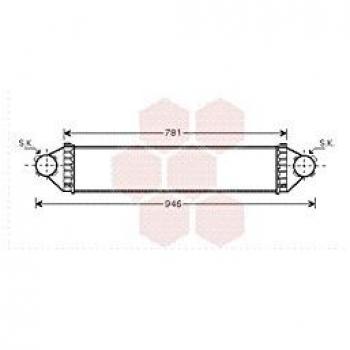 VAN WEZEL 30004368 Ladeluftkühler