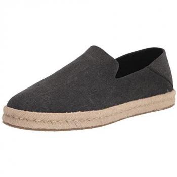 Toms Santiago 10019869 Zwart Gerecycled Katoen Canvas Sneaker, Maten tot en met 43,5