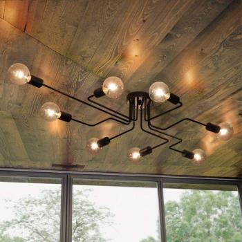 Stoex Vintage Black Ceiling Light Fixture