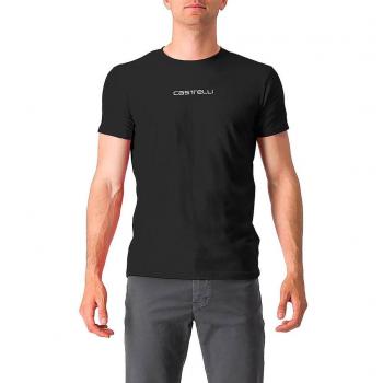 T-shirt Castelli Classico Maniche Corte Nera - XXL