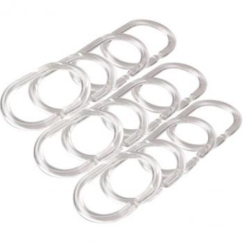 Silicone Rubber Shower Curtain Rings Set