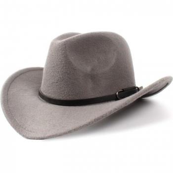 Jahrgang Wolle Western Hut für Männer und Frauen, Jazz-Stil, Größe 56-57CM