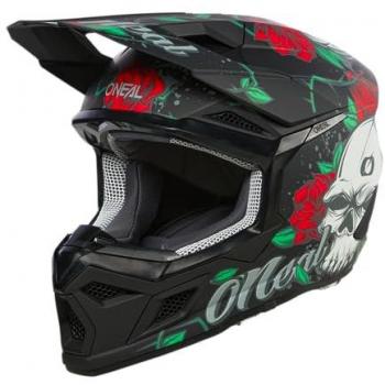 Oneal 3SRS Melancia Casco de motocross multicolor para niños - Negro Multicolor (L)