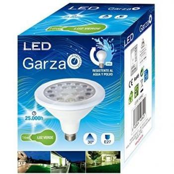 Garza Lighting - Bombilla Reflectora LED Verde 16W E27 IP65