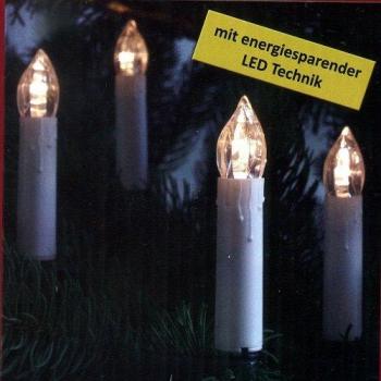LED-Lichterkette 30er Außen warmweiß IP44 Adapter