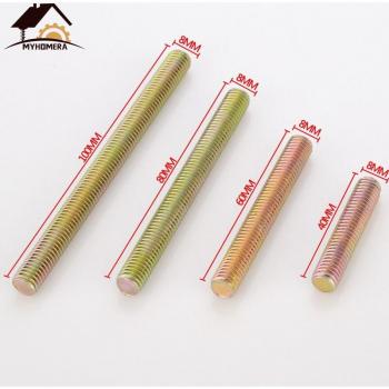 Manija de puerta de cristal para baño, tirador de ducha, acabado cepillado/plateado, tornillos de 30 a 100mm