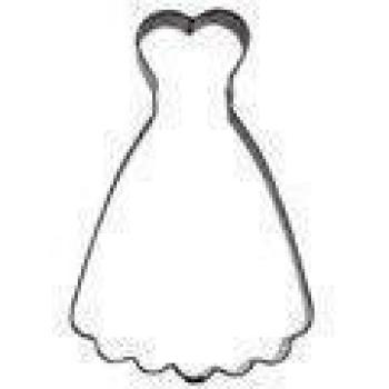 Cortador de masa vestido 9 cm