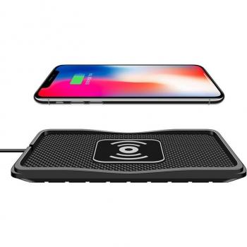 Silikon-Wireless-Carrier: 10 W Auto‑Ladestation für Smartphones
