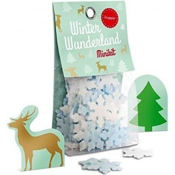Winterwunderland Minikit - Schneeflocken aus Esspapier