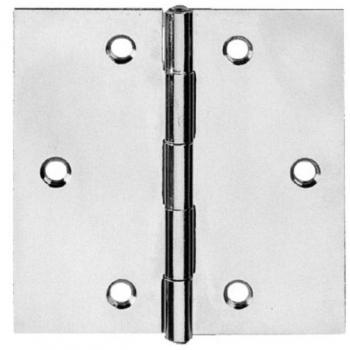 TOOLCRAFT 60 mm Blue Galvanized Steel Edged Hinges - 1 pc