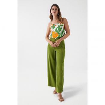 Pantaloni Salsa Verde Alta Vita