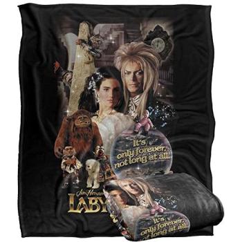 Labyrinth Forever Silk Comfort Throw Blanket 152x127cm in White