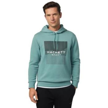 Felpa Hackett London Club Verde Menta, Nero e Bianco
