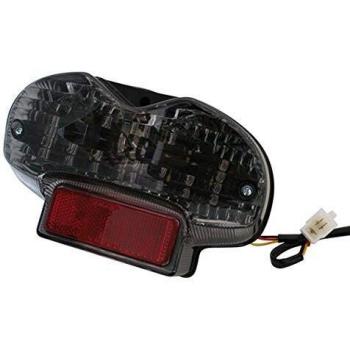 Faro Posteriore LED Shinyo con Vetro Tinto per Moto Suzuki GSF 600 Bandit 00- e GSF 1200 01- Nero