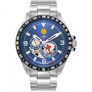 Montre Homme Patrouille de France Athos 6 - 668124 Bracelet Acier Argent