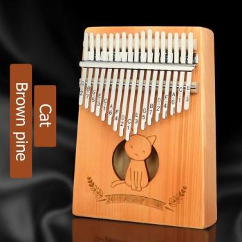 Kalimba Daumenklavier 17‑Töne – Fester Kiefer aus Holz