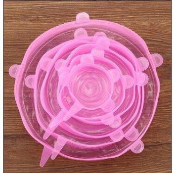 6pcs Silicone Food Stretch Covers