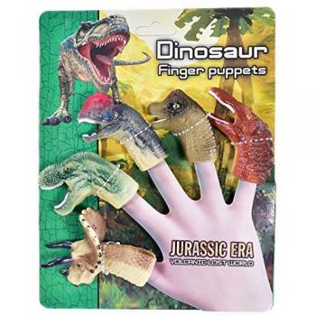 Jurassic Jolly 5‑Pack Dinosaur Finger Puppets