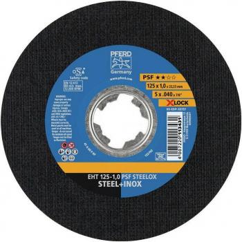 EHT 125‑1.0 PFERD Cutting Disc with SteeloX/X‑Lock – 10‑Piece Pack