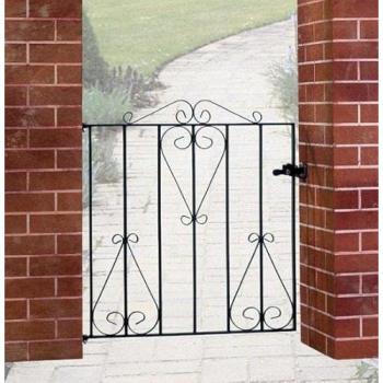 Solid Steel Classic Scroll Gate – 838 × 914 mm, 2‑inch Height, Electro‑Galvanised Finish