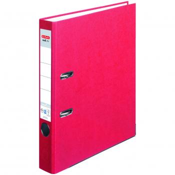 Herlitz Ordner maX.file nature plus mit 5 cm breiten Standfüßen und A4 Größe in Rot