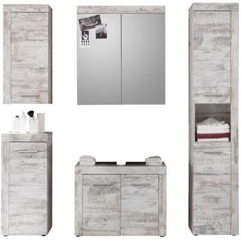 Azura Puket - Mobilier de Salle de Bain Gris Clair 72x56x34 cm