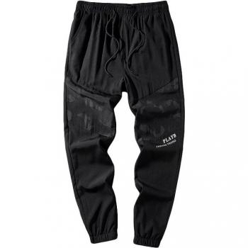 Pantalones Hip Hop Negro con Bolsillos