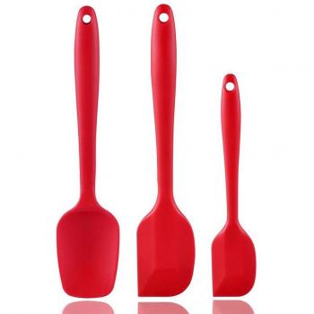 TEENRA Red Heat-Resistant Kitchen Spatula Set