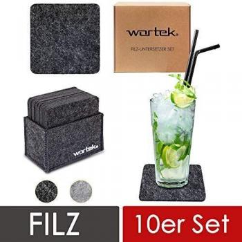 Waschbare Design Filzuntersetzer (für Gläser, Getränke, Tassen, Tisch)