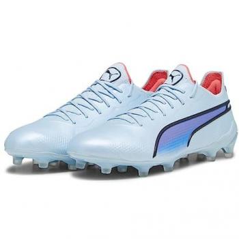 Puma King Ultimate FG/AG Men's Blue Soccer Cleats - Size UK 6
