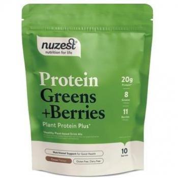 Nuzest Protein Greens + Berries Cocoa Flavor 10 Servings