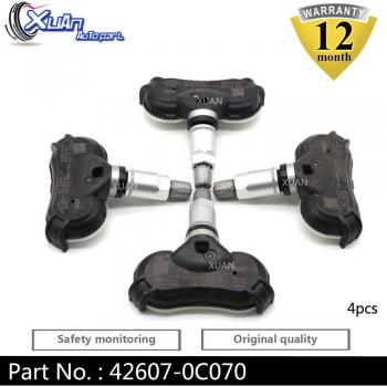 Xuan 4‑Unidad Sensor de Monitoreo de Presión TPMS 42607‑0C070 – Toyota Sequoia/Tundra/Sienna