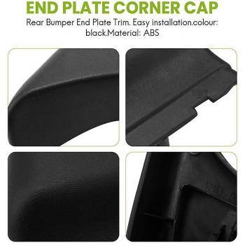 Capot d'angle de pare-chocs arrière Toyota Hilux Vigo 2004-2015 noir