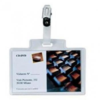 SEI PASS 3M Badge nominatif 95 x 60 mm clip transparent (100 pièces)