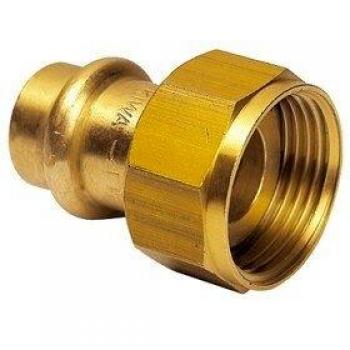 Valvola Adattatore 18xG ¾” Bronzo con Dado Allentato