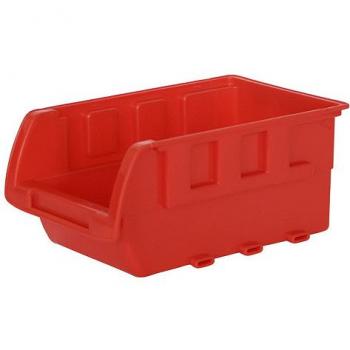 Bac de rangement polypropylene orange taille 2 - 158 x 198 x 70 mm