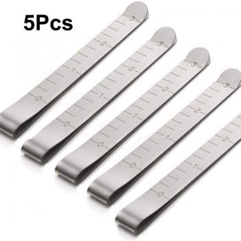 Règle de quilting en acier inoxydable avec clips
