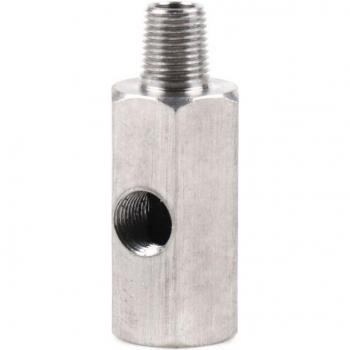 Stainless Turbo Adapter: 1/8 BSPT Oil Pressure Tee to NPT (Sensor Included)