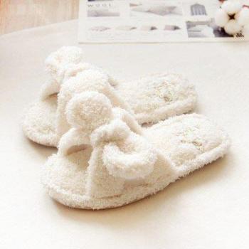Chaussures de maison en coton chaud à semelle souple