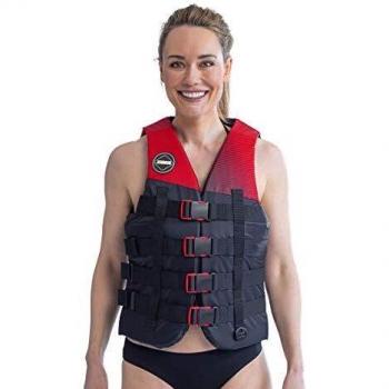 Jobe 50N Wasserski- & Jetski-Weste – 4‑Schnallen, rot, leicht, unisex
