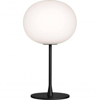 Lampe de table design Glo-Ball T1 en verre opalin et acier noir mat - Flos