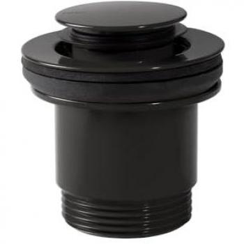 Bonde de Vidage Tres Clic-Clac Noir-Chrome pour Lavabo