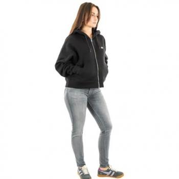 Dickies Women's Black Zip-Through Sweatshirt, Size XS