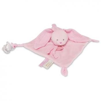 Doudou plat lapin - Baby Nat' Rose
