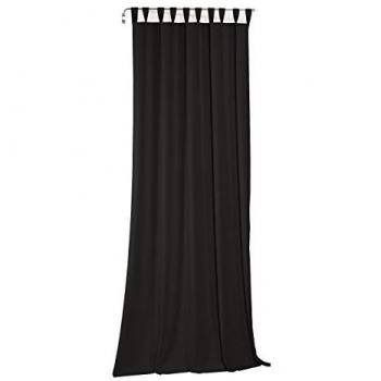 Vorhang „Newbury“ (Gr. 5) – schwarz, 130 × 245 cm, Jacquard Baumwolle/Polyester